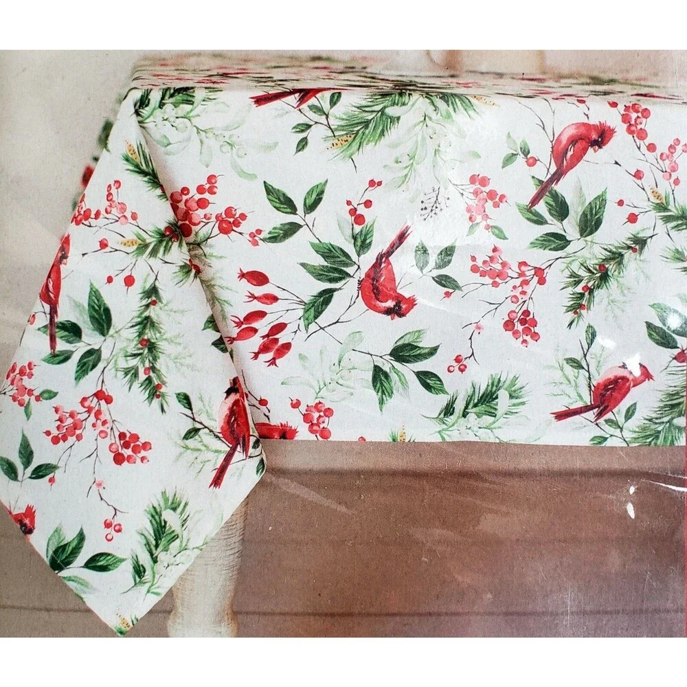 Printed Linen Tablecloth 60